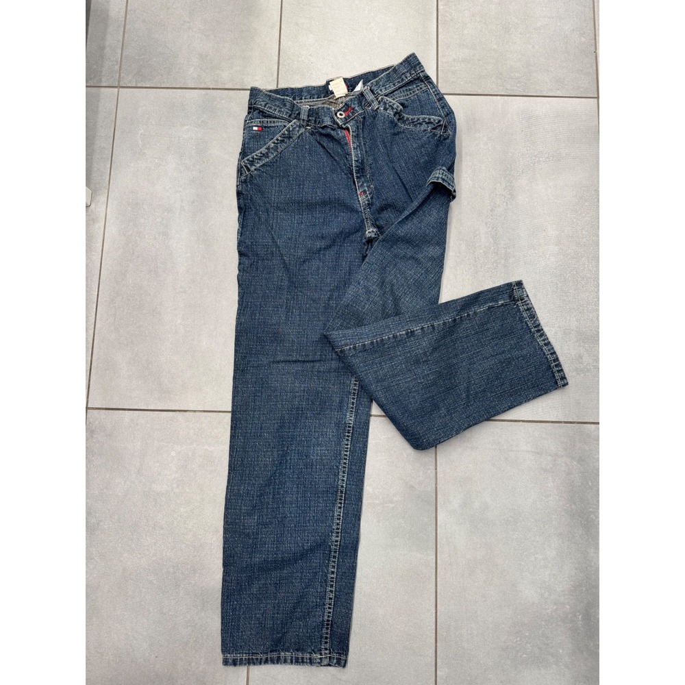 Tommy Hilfiger Jeans Youth 16 Carpenter Y2K Utility Denim Vintage 2003 Blue